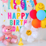 르모트 생일파티용품 생일가랜드 레인보우 포스터 현수막 패브릭 파티 : RMOT르모트