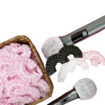 10팩 (1000개) 마이크 위생커버 벌크 타입 코인 노래방 유선 무선 물방울 무지 블랙 : 솔로전자