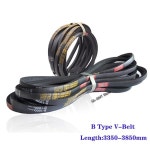 1Pcs B 타입 V-벨트 B3350/3400/3450-3850mm 블랙 고무 삼각형 벨트 산업 농업 기계 전송 : 도원리치