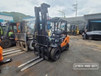 두산 3톤 디젤지게차 판매 / D30S-7 6M인상 3단마스트 더블타이어 3000시간 우수 : 세기중기