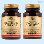 솔가 활성 너겟 비타민 5000mcg B12 60캡슐 2통 : 코모7