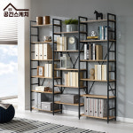 [공간스케치] 아이디 철제 ACA형 책장 확장 연결 가능 서재 거실 인테리어 책장 : 공간스케치