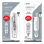 Oval 오발 노크식 수정테이프 (리필 1개 포함) 샤프식 펜타입 : 굿즈투씨유