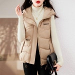 여성 패딩조끼 베스트 겨울 점퍼 아우터 후드집업 잠바 캐주얼 오버핏 eP43 : 이지트랜드