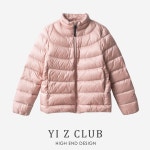 경량 구스다운 후드 패딩 가벼운 겨울 거위 따뜻한 데일리 Yi Z CLUB 따뜻하고 발수 화이트 구스 운 재킷, 가 여성용 라지 사이즈 041... 