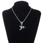 힙합 목걸이 노알러지 블링블링 아이스 엔젤 엘프 펜던트 쿠바 남성용 반짝이는 금속 주얼리 : 째니월드마켓