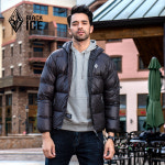 경량 구스다운 후드 패딩 가벼운 겨울 거위 따뜻한 데일리 블랙 아이스 울트라 라이트 구스 운 재킷 800 퍼프 F8529 F8530 F8531 남성... 