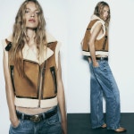 ZARA 자라 더블 페이스드 크롭 베스트 6318/236 : 해크니