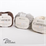 [뜨개실]  리치모아 캐시미어 Richmore Cashmere 캐시미어 코바늘 고급 수입실 : 블루크로셰