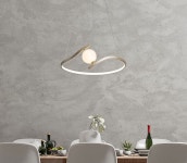 코스터 LED 원형 식탁조명 식탁등 펜던트 조명 골드 카페 주방 인테리어 포인트 : 뮤라이팅