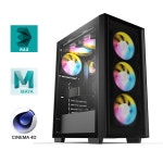 3D MAX 마야 C4D 에펙 컴퓨터 그래픽 디자인 PC 시네마 4D 설계용 AI i5 : 메가컴퓨터