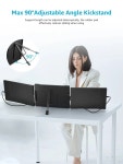 휴대용 서브 보조 모니터 소형  Dopesplay 노트북용 트리플 1080P FHD IPS 익스텐더 스크린 PC 스위치 맥 C타입 USB 최대 17.3 인치 14.1... 