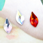 네일아트재료 오스트리아 크리스탈 2205 불꽃 플랫백 7.5mm (4개입) : 네일하시게
