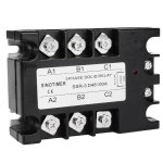 100A 3 상 솔리드 스테이트 릴레이 SSR 컨트롤러 서비스 D48100A DC-AC 30-480 V AC 출력 모듈 스위치 : 도원공감