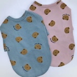 강아지 곰돌이 티셔츠 1P 반려견 잠옷 실내복 외출복 : 리스트조바