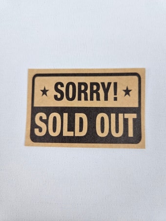 솔드아웃 크라프트지 스티커 SOLD OUT 메뉴판 라벨 50장 : ECOKRAFT