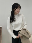 세노브 기본 반목폴라 긴팔니트(2color) : 아토그