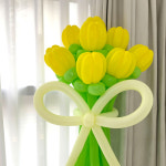 알로카노 요술 풍선 튤립 꽃다발 만들기 DIY 블랙핑크 꽃풍선재료 : 알로카노