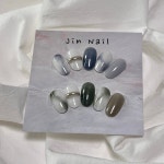 가을컬러 6종 마블 수제네일팁 : 진네일-jinnail