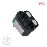 국산 선없는 멀티탭 3구 콘센트 개별 스위치 절전 현대 돼지코 회전형 현대일렉트릭 : 미소공구