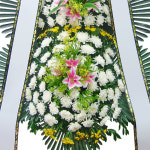 3단화환 핑크 장례 근조화 부고 경조 당일배송 전국꽃배달서비스 근조3단 : 청주꽃대박