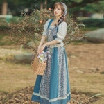개화기 유럽풍 알프스 복고 원피스 목장 빈티지 소녀 공주풍 롱 하이디 코르셋드레스 : 슈퍼네이쳐