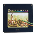 문화 색연필 24색 틴케이스 : 용문사마켓