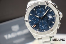 태그호이어 아쿠아레이서 300 청판 크로노그래프 43mm 스틸 오토매틱  CAY2112 : 타임정