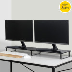 7NC 듀얼 모니터받침대 높은 선반 받침 서랍형 스탠드 책상 컴퓨터 대형 와이드 1000 : 엄지척오피스