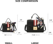 여성용 Scarleton 핸드백 지갑 크로스바디 백 스카프가 달린 탑 핸들 숄더백 H2065 : 모모스토리마켓