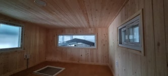 3X6M 키높이 복층 실내 편백나무 인테리어 전원주택 시골집 촌집 복층+주방+욕실 농막 컨테이너 하우스 : 대경컨테이너