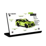 레고 테크닉 포드 머스텡 쉘비 GT500 42138 명판 스탠드 아크릴 디스플레이 : 케이스king