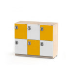 6인 개인 학생용 사물함 교육용 2단 3열 수납장 주문 제작 학원 학교 유치원 교구용 : 대현 퍼니처