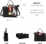 여성용 Scarleton 핸드백 지갑 크로스바디 백 스카프가 달린 탑 핸들 숄더백 H2065 : 모모스토리마켓