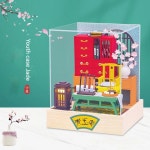 DIY 미니어처 키트 인형 집 꽃 가게 풍차 나무 미니 수공예 조립 가구 장난감 선물 : 히즈비즈
