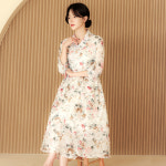 빅사이즈 퓨전한복 데일리 철릭원피스 생활한복 A라인원피스 : 도도하니