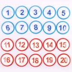 모아리빙 테이블 번호표 부착식 아이 넘버 숫자 번호판 10개입 사물함 스티커 : 모아리빙상회