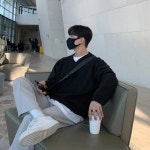 남자카라니트 머슬핏 카라티 남성 캐주얼 니트 넥 풀오버 가벼운 럭셔리 레저 롱팔 가을 겨울 : 마이웨이72