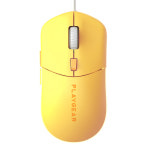 플레이기어 PM121 사일런트 무소음 유선 마우스 업무용 사무용 가정용 6400DPI : PLAYGEAR