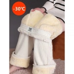 여자기모바지 기모바지 여성기모바지 이쁜 와이드 레그 팬츠 플러스 벨벳 바지 2024 라지 사이즈 여성 헐렁한 우아한 겨울370080 Black... 