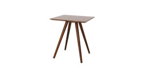 주방가구 높은의자 미니탁자 사이드테이블 홈바 조립탁자 고무나무 원목 사각 사선다리 : 리퍼스