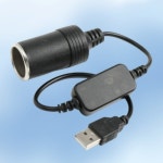 차량용 USB 시거잭 변환기 승압케이블 5v to 12v 젠더 : 해피몽드림