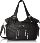 여성용 스칼렛 지갑 탑 핸들 호보 토트 백 인조 가죽 사첼 숄더 라지 H1476 : 모모스토리마켓