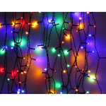 카페 커피샵 태양광 50구 블랙 라인 LED 컬러 전구 5M 눈 : 워니S2몰