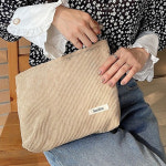 사각 코듀로이 파우치 이너백 화장품 메이크업 생리대 어린이집 여행 빅사이즈 : 베베랑스2