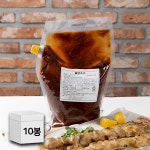 유니푸드 불닭소스 2kg x 10봉 대용량 매운음식 핫소스 닭꼬지 : 무바라