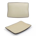 투톤 멜라민 한식 음식접시 반찬접시 28x21.7cm 4호 : 핑크 공장