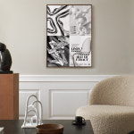 플로우 모던 인테리어 포스터 액자 A3 : 이너조깅