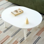 국산 원형 밥상 접이식 둥근상 6인 화이트 800 : 드림 아울렛