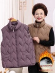 할머니조끼  김장 어머니 선물 패딩 도톰한 집업 민소매 아우터 : 빵승이네 글로벌 쇼핑몰